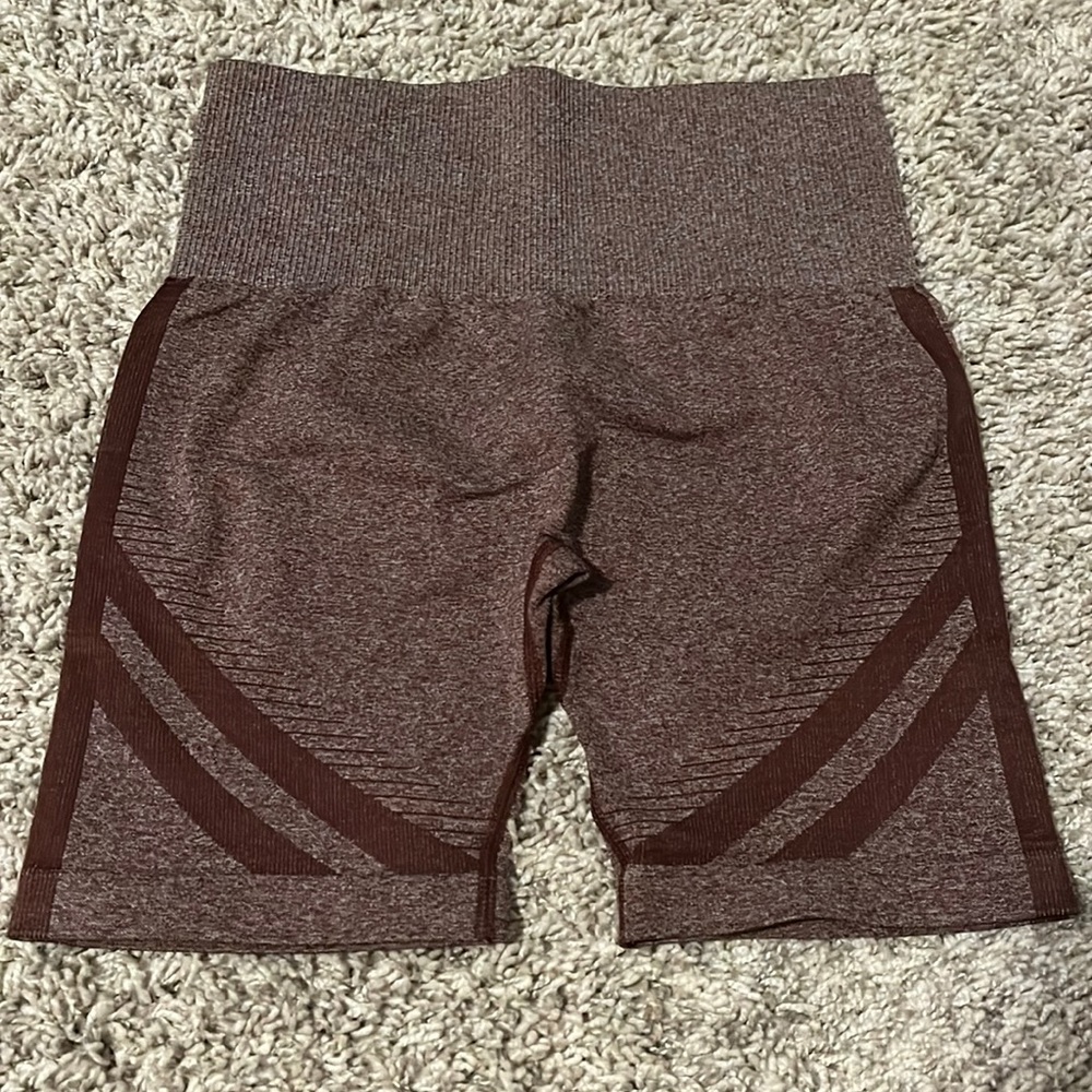 red workout / biker shorts